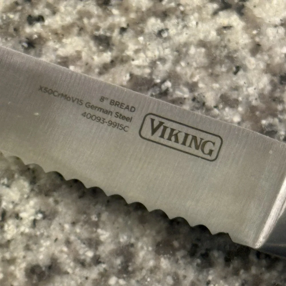 Viking Professional 9-Piece Knife German Steel Cutlery Set Kitchen Chef Santoku